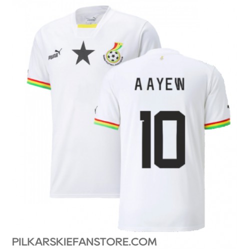 Tanie Strój piłkarski Ghana Andre Ayew #10 Koszulka Podstawowej MŚ 2022 Krótkie Rękawy